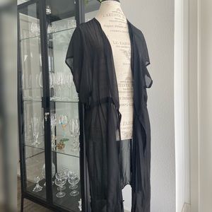 Elegantly simple chiffon swimsuit coverup